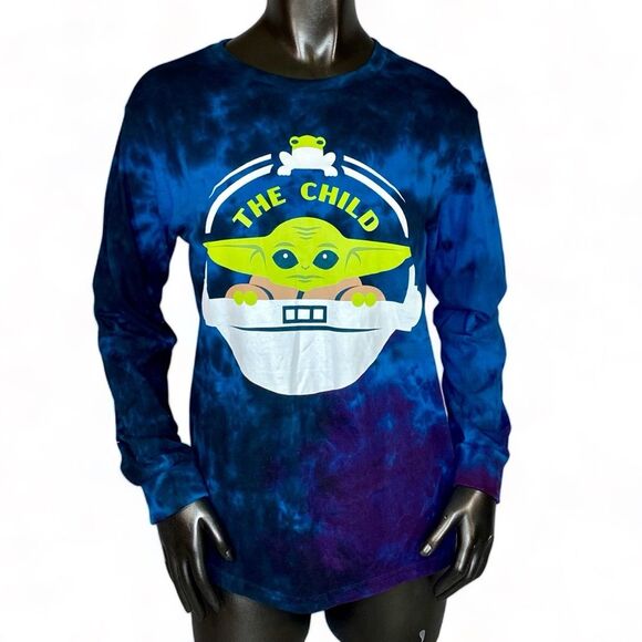 Star Wars The Child Sitting Kids Long Sleeve Graphic Tee Size XL - Picture 1 of 5